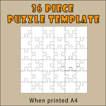 30 Piece Blank Jigsaw Puzzle Template by LailaBee