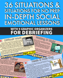 36 Scenarios & Situations Social Emotional Lessons with SE
