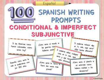 Preview of 100 Spanish Conditional and Imperfect Subjunctive Prompts