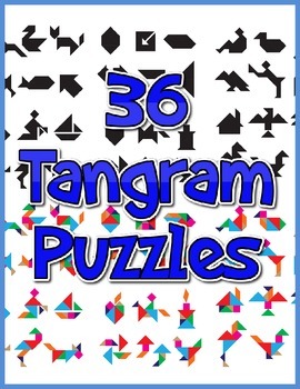 36 tangram puzzles by lessonsense teachers pay teachers