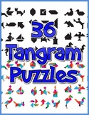 36 Tangram puzzles