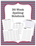 36 Week Spelling Practice Journal
