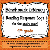 36 Weekly Reading Response Logs for Benchmark Literacy - 4