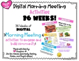36 Weeks of Digital Morning Meeting Activities