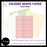 36 colored graph paper