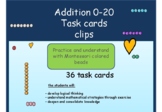 36 task cards addition