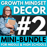 160 Growth Mindset Posters MINI-BUNDLE #2 | Middle & High 