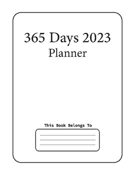 Preview of 365 Days 2023 Planner