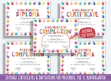 37 Editable Pages of Completions, Diplomas, Certificates, 