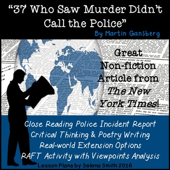 Preview of 37 Who Saw Murder Didn't Call the Police by Martin Gansberg