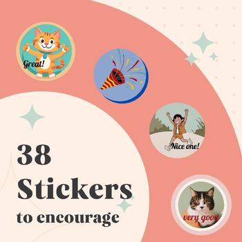 Preview of 38 Stickers to encourage