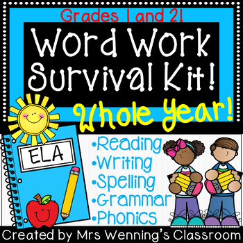 Weekly ELA Word Work Survival Kit!!! WHOLE YEAR!!!
