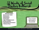38 (Whole year!) Weeks of Social Studies Bellwork! via Goo