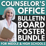 380 School Counselor Office Bulletin Board Posters BUNDLE 
