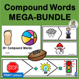 39 Compound Words Puzzle Activities - 3 formats MEGA BUNDLE