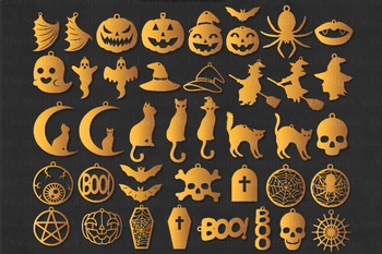 Download 42 Halloween Earrings SVG, Halloween Earrings Template ...