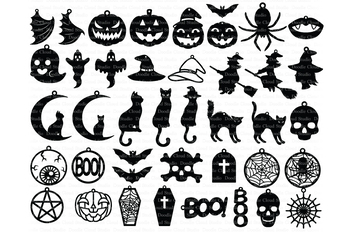 Download 42 Halloween Earrings Svg Halloween Earrings Template Bundle Svg