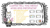 39 Interactive Google Slides- Llama Tell You About Area an