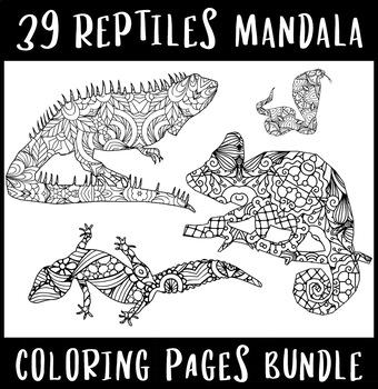 Reptiles Adult Coloring Book [Book]