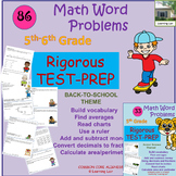 86 Test Prep Multi-Step 5th/6th grade Word Problems