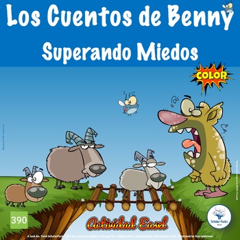Preview of 390) Los Cuentos de Benny. Superando Miedos. Español. Color / BW ver.