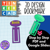 3D Printed Bookmark in Tinkercad Teacher Guide and Lesson 