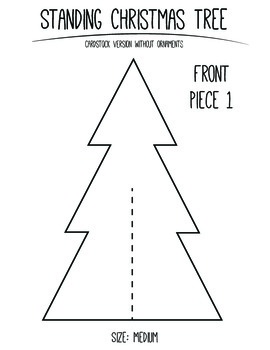 3D Cardstock Christmas Tree: Christmas Parties and Winter Fun | TPT