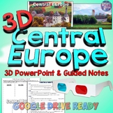 3D Central Europe Geography PowerPoint, Map, & Guided Note