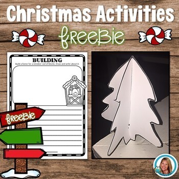 Preview of Christmas Activities | 3D Christmas Tree Craft | FREE