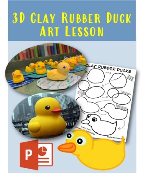 Preview of 3D Clay Rubber Duck Art Lesson