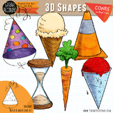 3D Cones in Real Life Clip Art