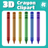 3D Crayon Clipart