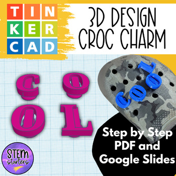 Preview of 3D Croc Charms Tinkercad Project for 3D Printers