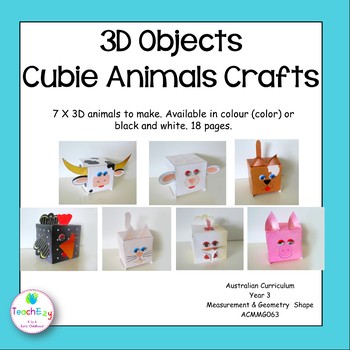 Preview of 3D Cubie Craft - 3D Craft Farm Animals