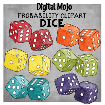 Preview of 3D Dice – Probability Clipart