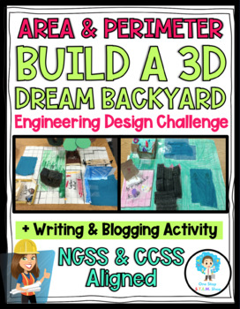 Preview of Engineering STEM Challenge- Dream Backyard! (Area & Perimeter)