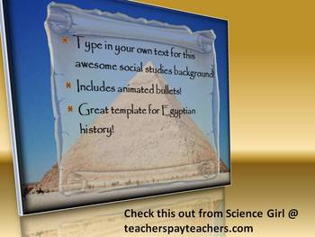 Preview of 3D EGYPTIAN POWERPOINT ADD-YOUR-OWN-TEXT TEMPLATE