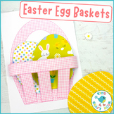 3D Easter Basket Craft - Cut and Stick Easter Egg Activity