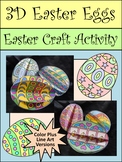 3D Easter Crafts: 3D Easter Eggs Craft Activity