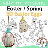3D Easter Egg / Ornaments Craft - No Prep