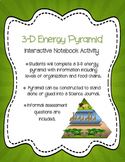 3D Energy Pyramid Interactive Notebook Activity