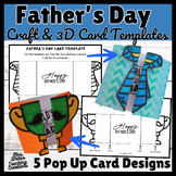Father's Day Craft Pop Up 3D Card Templates & Creative Fat