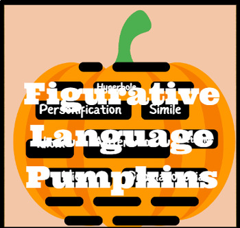 Preview of 3D Figurative Language Pumpkin Project