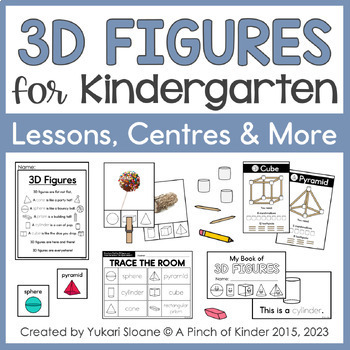 Preview of 3D Figures for Kindergarten: Hands-On Centres & Printables