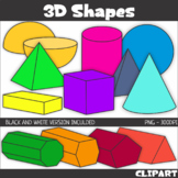 3D Geometric Shapes ClipArt