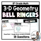 3D Geometry - 8th Grade Math Bell Ringers