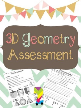 Preview of 3D Geometry Assessment and Study Guide
