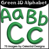 3D Green Alphabet