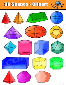Preview of 3D Shapes Clipart