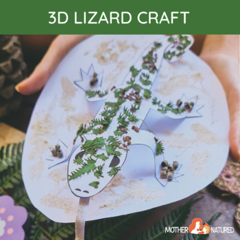 Preview of 3D LIZARD CRAFT | Lizard Activity | Lizard Craft for Kids | Lizard Nature Crafts